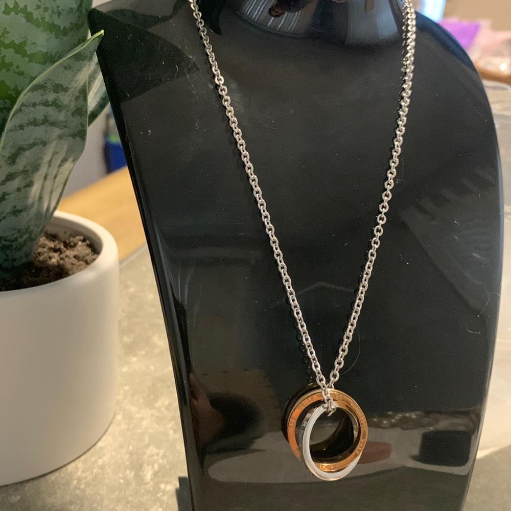 Words of love ring necklace